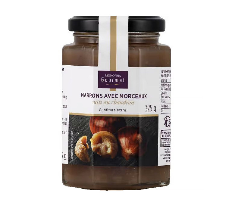 Confiture extra de marrons avec morceaux, Monoprix Gourmet