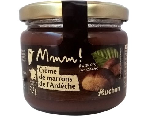 Crème de marrons de l’Ardèche avec morceaux, Auchan